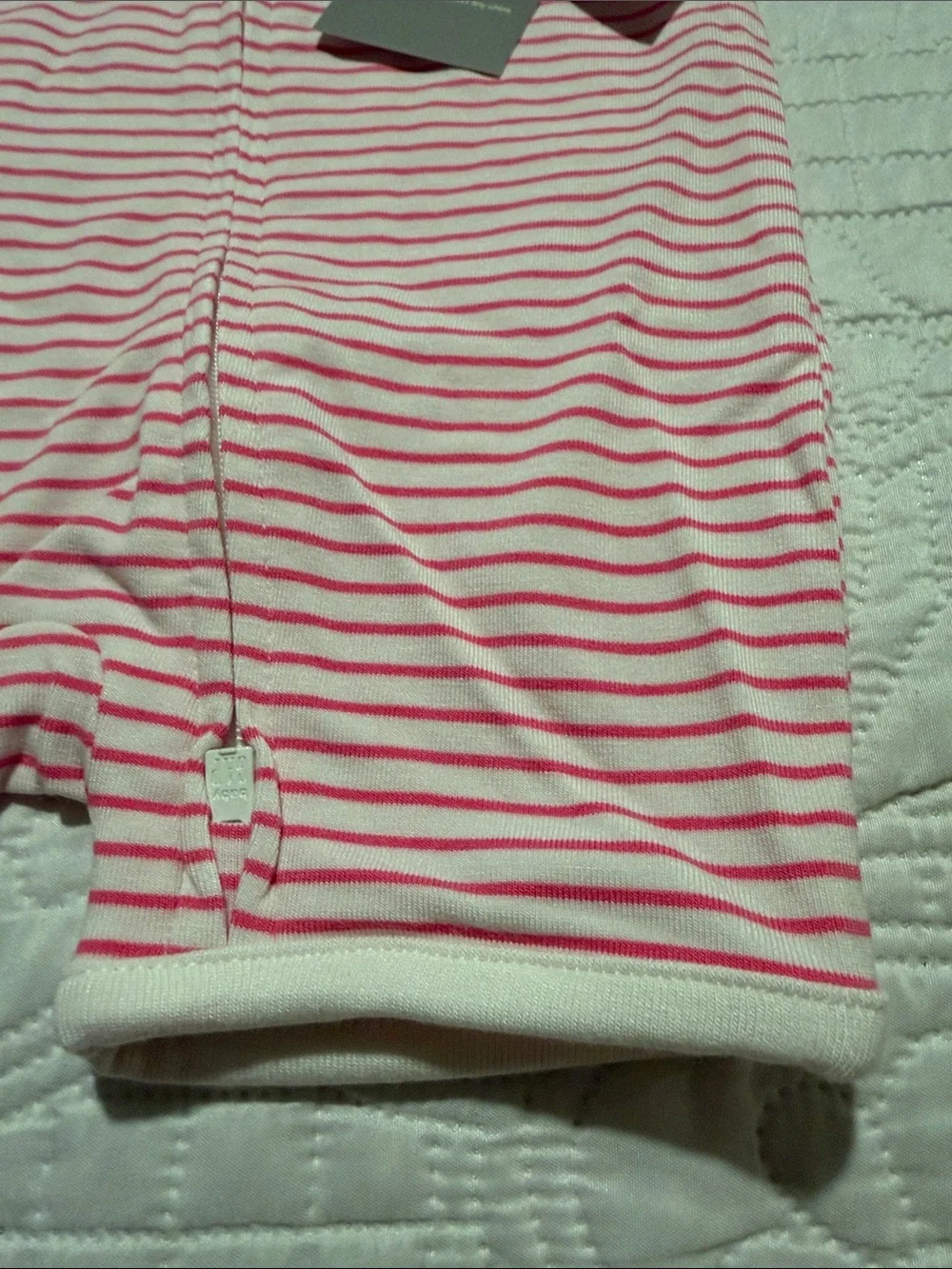 GAP Pink Striped Short Sleeve One-Piece